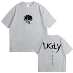 Uglyfacekid Hanzi Merch Graphic T-shirt Men Women Casual Funny Manga Clothing T Shirts Unisex Oversized Vintage Cotton T-shirts