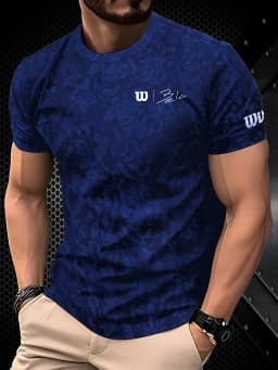 T Shirt for Man Men's Black and Golden Casual T-shirt Printed with "King" Crown + Arm Pattern Clothing Light Luxury Personality