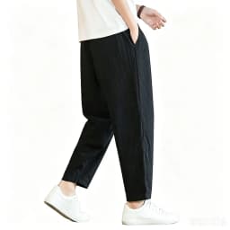 Men's Lightweight Ankel-Length Pants Solid Color Breathable Sweatpants Joggers Men Baggy Pants Streetwear Long Trousers Men