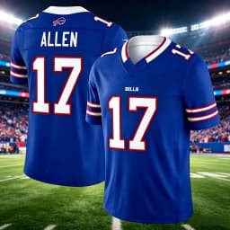 2026 Bills Josh Allen 17# Football Jersey Shirt, 3D Print Rugby Jersey, Men Summer Training Breathable Quick Drying Jersey