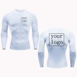 New Custom Compression T Shirt Your Design Logo Top Men Women Print Original Design Tshirts Jogging Workout Gym Quick Dry Tshirt