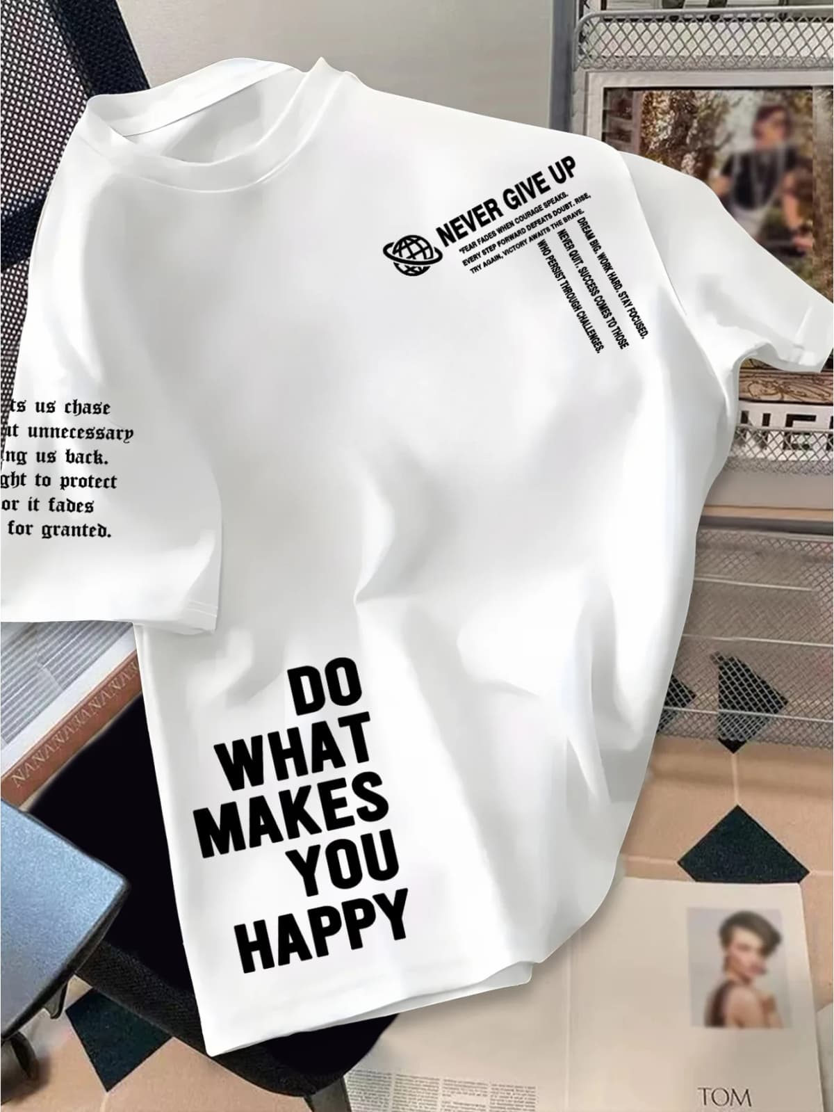 American-style Minimalist Summer New Men T-shirt Suitable for Daily Wear Versatile and Trendy 100% Pure Cotton Soft Material