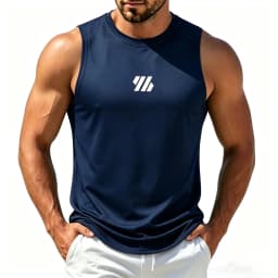 Men's Casual Fitness Tank Top Sportswear Sleeveless Shirt Male Mesh Breathable Tops Tee Sports Vest Undershirt Gyms Vest Men