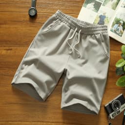 2024 New Men's Sports Shorts Fast Slow Run Breathable Quick-Dry Mesh Shorts Gym Fitnesssolid Color Polyester Casualwear