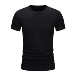 2026 Summer Men's T-shirt Fashion Slim Black Short Sleeved Comfortable Casual Round Neck T-shirts Top Men's Clothing