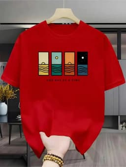 2026 Summer Men's Comfortable Casual Loose Logo Pattern Printed Sports Round Neck Short Sleeve Summer Fashion T-shirt