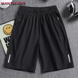 Summer Classic Joggers Men's Shorts Gym Fitness Quick Dry Running Sports Board Shorts New Summer Casual Bottom Zipper Pockets