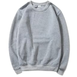 Korean Fashion Men's Round Neck Sweatshirts Autumn Long Sleeves Vacation Pullovers Tops Casual Popular Man Solid Sweat Shirts