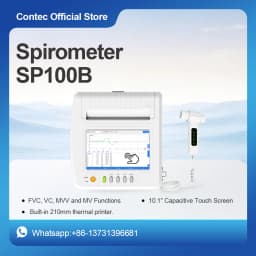 CONTEC SP100B Portable Lung Function Testing Device Pulmonary Function Analyzer Medical contec Electronic Spirometer Machine