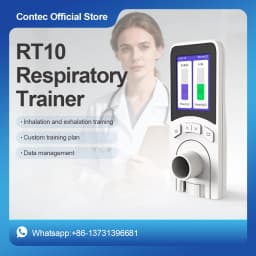 Contec Respiratory Trainer RT10 For train respiratory muscles improve respiratory system PC Software, Used for family, hospital