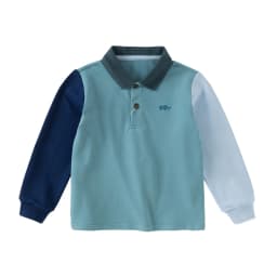 Dave Bella Boys' Spring Autumn Polo T-shirt Casual Long Sleeve Cotton T-shirt Kids Boy Outdoor Polo Shirt Top DB3254312