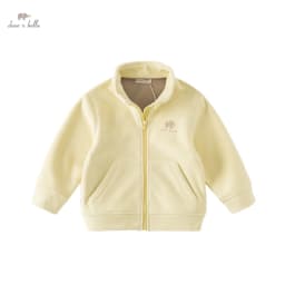Dave Bella Children Girl's Boy's Autumn Fashion Casual Fleece Coat Tops Cardigan Antistatic Outerwear Outdoor DB4237540