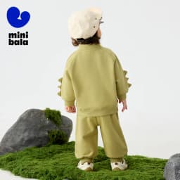 Mini Bala Unisex Kids Long Sleeve Set 2025 Baby Stylish Sweatshirt Spring