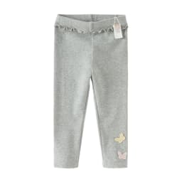 Dave Bella Children Leggings Spring Autumn Girls Fashion Lace Pant Butterfly Baby Elastic Casual Trousers Kids Clothes DB1260247