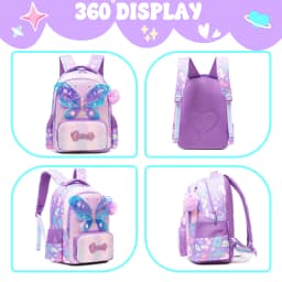 Kids School Backpacks for Girls Boys Backpack with Lunch Bag for Elmentary Students
