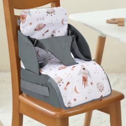 Fashion 2-IN-1 Seat Suit Multi-functional Anti-slip Booster Seat +Diaper Bag Portable Dining Chair Seat Cushion Convenient 1-3Y