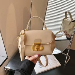 Trendy Design Letter Logo Diaper Bag Luxury Tote Messenger Purse For Women Solid Color Commuter Bag Elegant Leather Classic