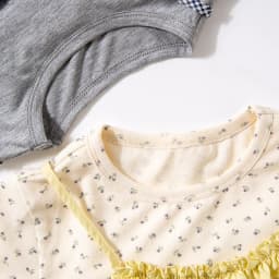 Amila Spring Girls' Strap Long Sleeve Two Piece Round Neck Long Shirt With Lotus Leaf Collar Strap Sweet And Cute Fashion Top