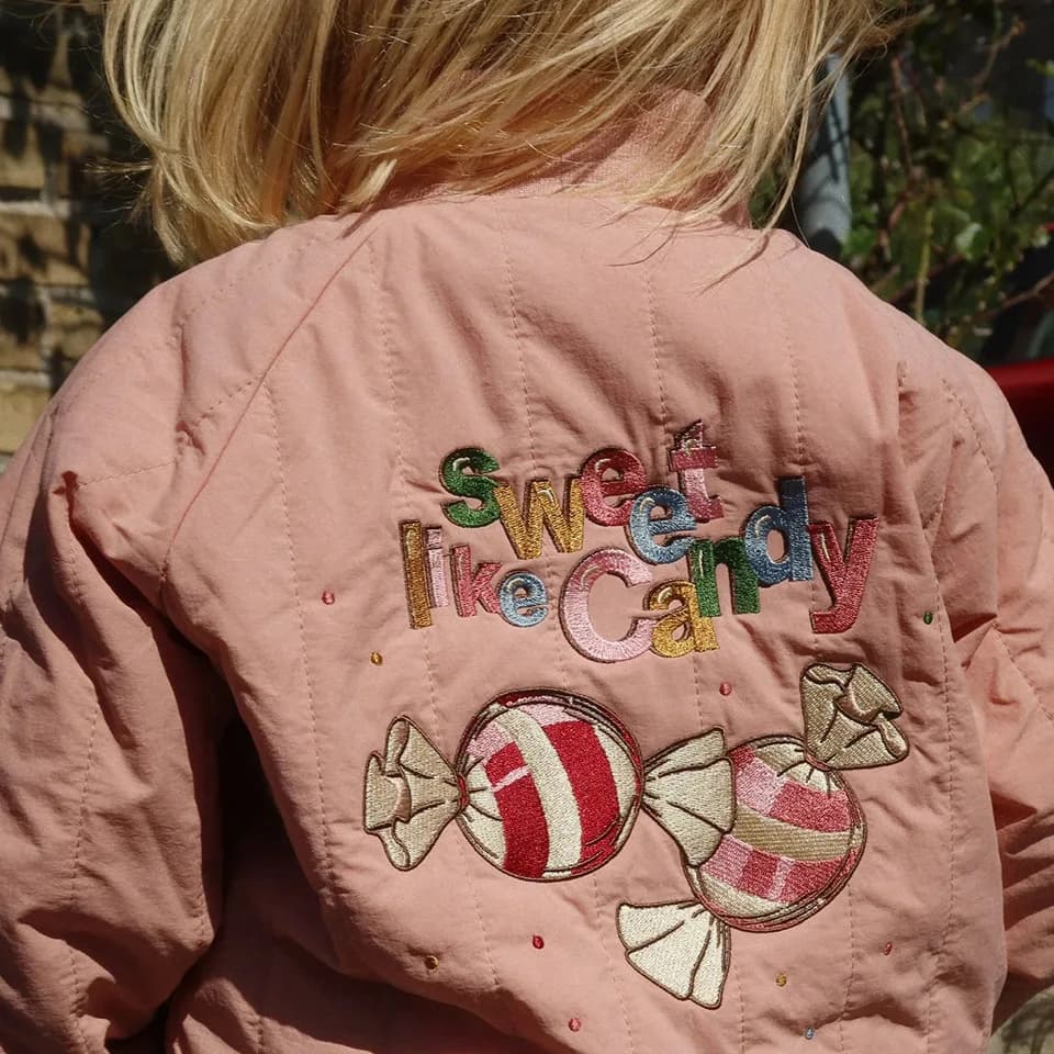 2026 KS Baby Girls Cartoon Candy Jackets Winter Kids Clothes Girls Lambswool Jackets Outerwear Coats Toddler Flight Suit Jacket