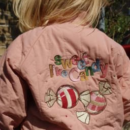 2026 KS Baby Girls Cartoon Candy Jackets Winter Kids Clothes Girls Lambswool Jackets Outerwear Coats Toddler Flight Suit Jacket