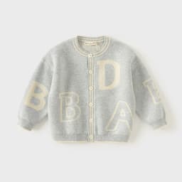 Dave Bella Autumn Sweater Kids Cardigan 100% Cotton Letter Cardigan Sweater Outerwear Sweater Baby Boy Clothes DB3241958