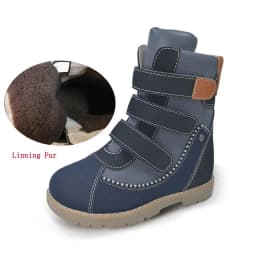 Kids Boys High Top Boots Orthopedic Shoes For Children Toddler New Cow Leather Girls Clubfoot Black Medical Orthotics Footwear