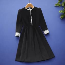Girls Princess Long Dresses for Kids outfits Corduroy Party Maxi Dress Teens School Uniform Children Costumes 6 7 9 11 13 Years