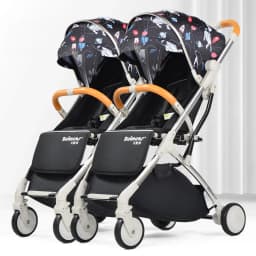 Twins baby stroller, can sit or lie down Portable folding baby stroller Detachable Double stroller baby carriage
