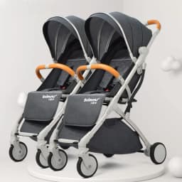 Twins baby stroller, can sit or lie down Portable folding baby stroller Detachable Double stroller baby carriage