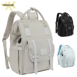 PANGDUBE Diaper Bag Backpack for Maternity Moms Baby Nappy Bag with Stroller Hooks Waterproof Large Capacity Travel Mommy Bag