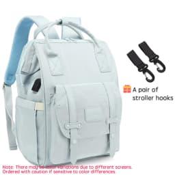 PANGDUBE Diaper Bag Backpack for Maternity Moms Baby Nappy Bag with Stroller Hooks Waterproof Large Capacity Travel Mommy Bag
