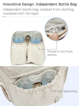 PANGDUBE Diaper Bag Backpack for Maternity Moms Baby Nappy Bag with Stroller Hooks Waterproof Large Capacity Travel Mommy Bag