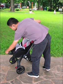 EU STOCK 4 In1 Baby Stroller Multifunctional Newborn Baby Carriage Foldable Basket Type Seat Lightweight Travel Pram Car Seat