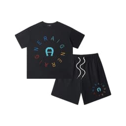 Boys' sportswear set summer new design 100% pure cotton children's T-shirt short sleeved+shorts two-piece set
