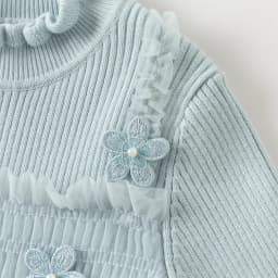 Dave Bella Girls Sweater Dress Autumn Winter Long Sleeves Kids Cotton Plush Lace Mesh Dress Outerwear Children Clothes DB4243419