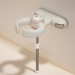 No Drill Wall Mounted Foldable Baby Bath Seat Suction Cup Infant Safe Bathing Support Bathroom Shower Stand Rack for Kids Toddle