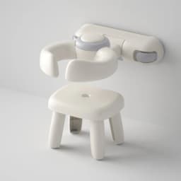 No Drill Wall Mounted Foldable Baby Bath Seat Suction Cup Infant Safe Bathing Support Bathroom Shower Stand Rack for Kids Toddle