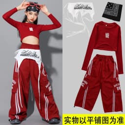 Girls Hip Hop Crop Top Colorful Cargo Pants Children Costumes Kids Streetwear Jazz K-pop Street Dance Girl Group Clothes Sets