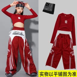 Girls Hip Hop Crop Top Colorful Cargo Pants Children Costumes Kids Streetwear Jazz K-pop Street Dance Girl Group Clothes Sets