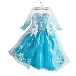 Muababy Fairy Tale Princess Gown for Girls Holiday Party Costume Halloween Carnival Outfit Kids Aurora Elsa Style 2-8Y Vestido