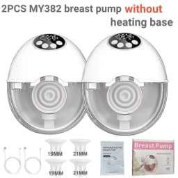 Breast Pump Electric Handsfree BPA Free With Heating & UV Sterilize Lid Optional Wireless Upgrade Wearable Breastfeeding Pump