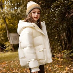 UNITIM 2026 Winter Down Jacket For Girl 90% White Duck Down Hooded Thick Warm Teenage Girl Outwear Coat 5-16 Years Kids Parkas