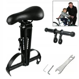 Quick Release Front Child Bike Seat for Mountain Bike – 2-5 Years Detachable Kids Carrier, Top Tube Mount, 22.5kg Capacity