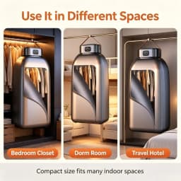 Portable Foldable Clothes Dryer Machine Silent Mini Electric Garment Dryer with Sterilization for Home Travel Baby Clothes