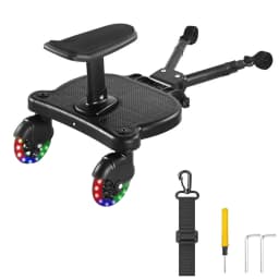 Stroller Board Buggy Board With Wheel For Riding, Sitting & Standing Pram Board, Stroller Adapter, 25kg Load, For 2-6 Years Second Child