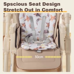 Baby Dinner Table Chair Baby High Chair Four Wheel Hand Push Newborn High Chair