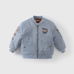 Dave Bella 2024 Winter Boys Parkas Padded Blue Babys Boys Jackets Loose Warm Children Kid Boys Outerwear DB4242846