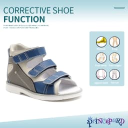 Children Summer Sandals Princepard Kids Girls Boys Orthopedic Shoes High Top Arch Support Varus Valgus Footwear