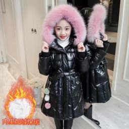 Winter Jacket For Girls Coat Teen Kids Parka Snowsuit Fashion Bright Waterproof Outerwear Children Clothing 4 6 8 10 12 14 Years