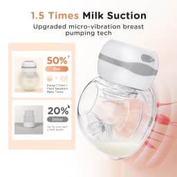 BPA-free USB Portable 2Pcs Electric Breast Pumps Hands Free Wearable Breast Pump Silent Comfort Breast Milk Extractor Collector